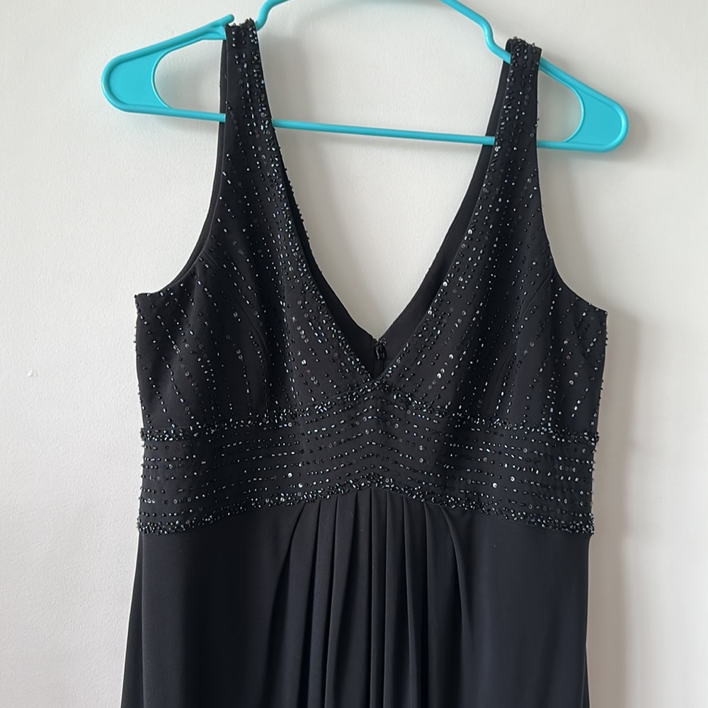 Jones New York Black Beaded Dress